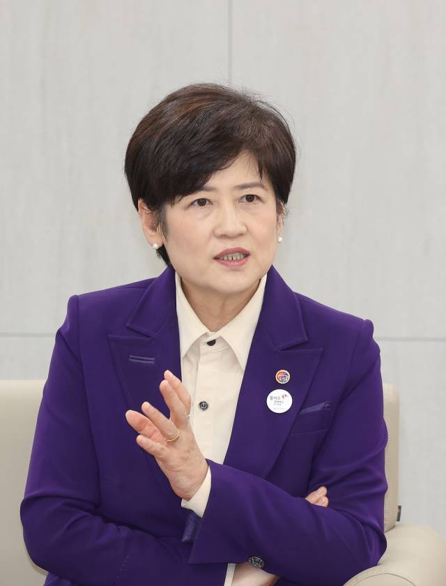 강은희 대구시교육감이 지난 16일 대구시교육청에서 매일신문과 인터뷰를 하고 있다. 대구시교육청 제공