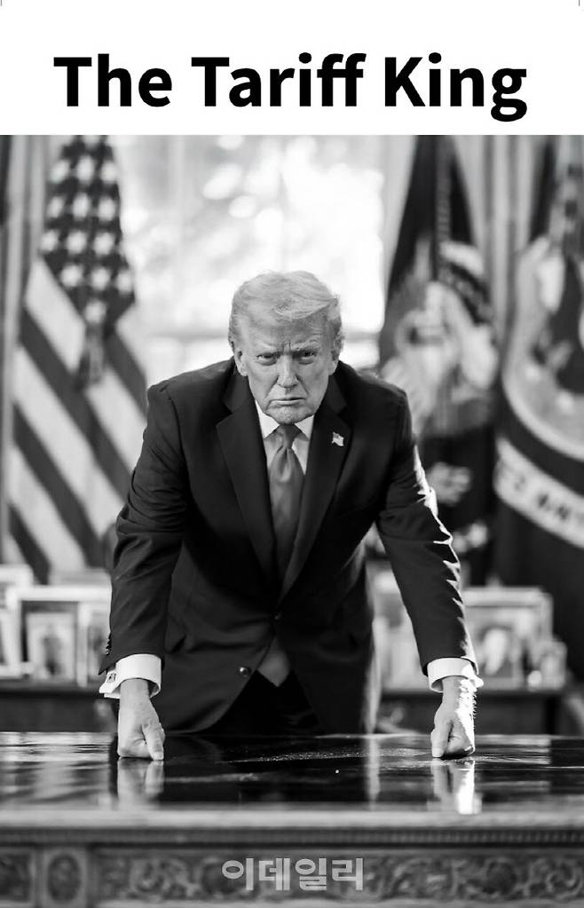 트럼프 대통령이 SNS에 게시한 이미지. 관세왕(The Tariff King)이라는 제목이 붙어 있다. (사진=트럼프 트루스소셜)