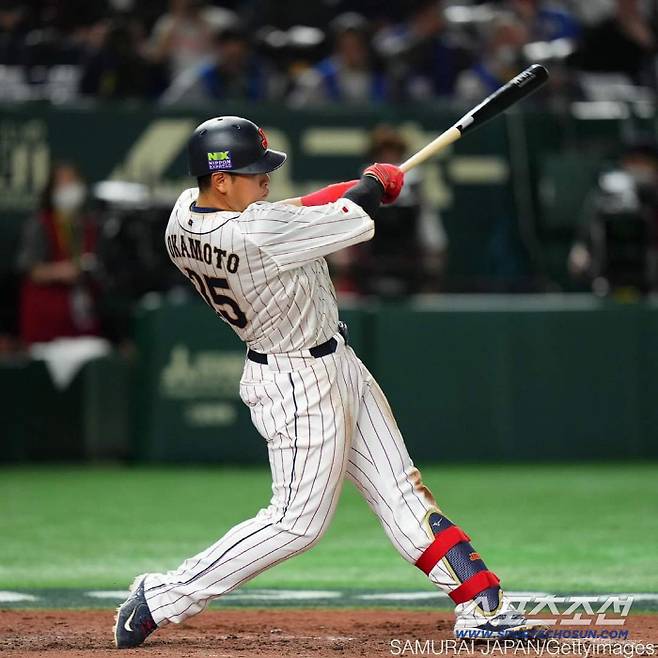 오카모토는 2023년 WBC 미국과 결승전에서 홈런을 터트렸다. 사진출처=일본야구대표팀 홈페이지