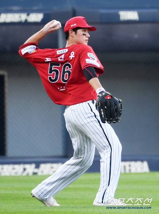 24일 광주 기아챔피언스필드에서 열린 KIA 타이거즈와 LG 트윈스의 경기. KIA 오선우가 수비를 하고 있다. 광주=박재만 기자 pjm@sportschosun.com/2025.08.24/