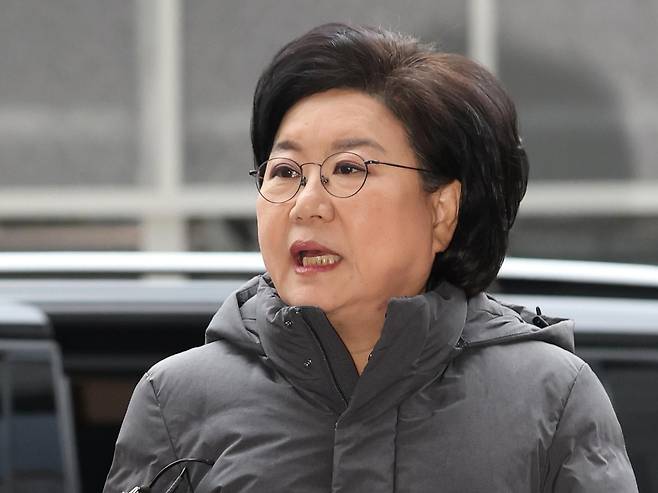 이혜훈 기획예산처 장관 후보자가 16일 오전 서울 중구 예금보험공사에 마련된 인사청문회 준비 사무실로 출근하고 있다. 2026.1.16 뉴스1