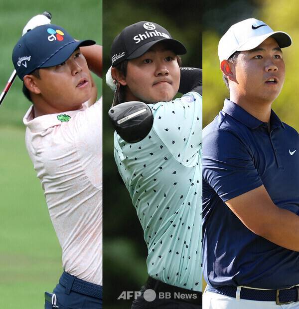 2026년 미국프로골프(PGA) 투어 개막전 '소니 오픈 인 하와이'에 출전한 김시우, 김성현, 김주형 프로. 사진제공=ⓒAFPBBNews = News1 (사진을 무단으로 사용하지 마십시오.)