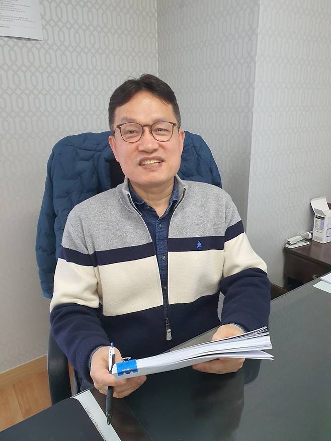 이수정 상무가 신사업 관련 내용을 설명하고 있다. 윤현주 기자