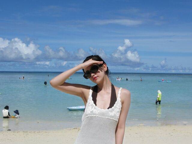 안유진이 여름 휴가 사진을 공개하며 팬들과 소통했다. / 안유진 인스타그램