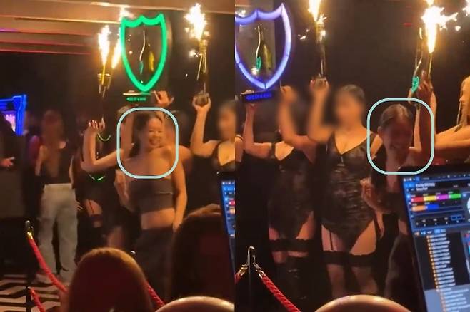 17일 트위터(X)에 올라온 제니 일본 생일파티 영상 캡처