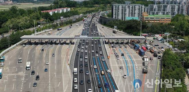 경기도 성남시 성남요금소 다차로 하이패스. (사진=도로공사)