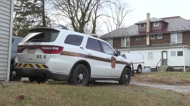 총기 사고가 발생한 미국 펜실베니아주의 한 주택가. 출처=폭스12