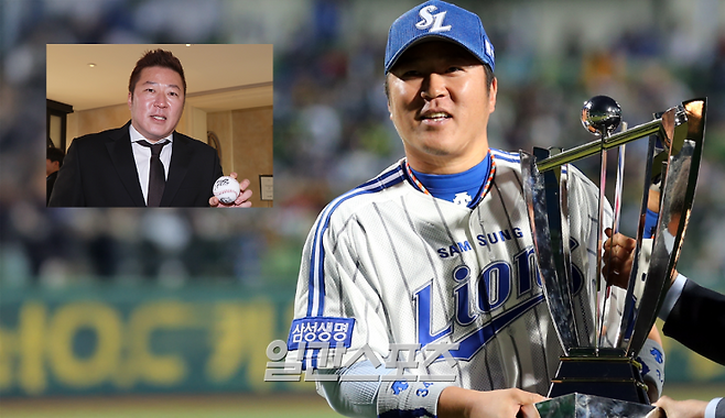 최형우가 삼성 라이온즈에 복귀했다. 작은 사진은 지난해 KIA 타이거즈 소속으로 참가했던 조아제약 프로야구대상에서의 모습. [사진 일간스포츠]