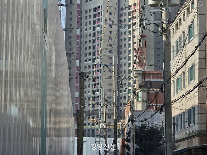 대구의 한 건설 현장. 김경민 기자