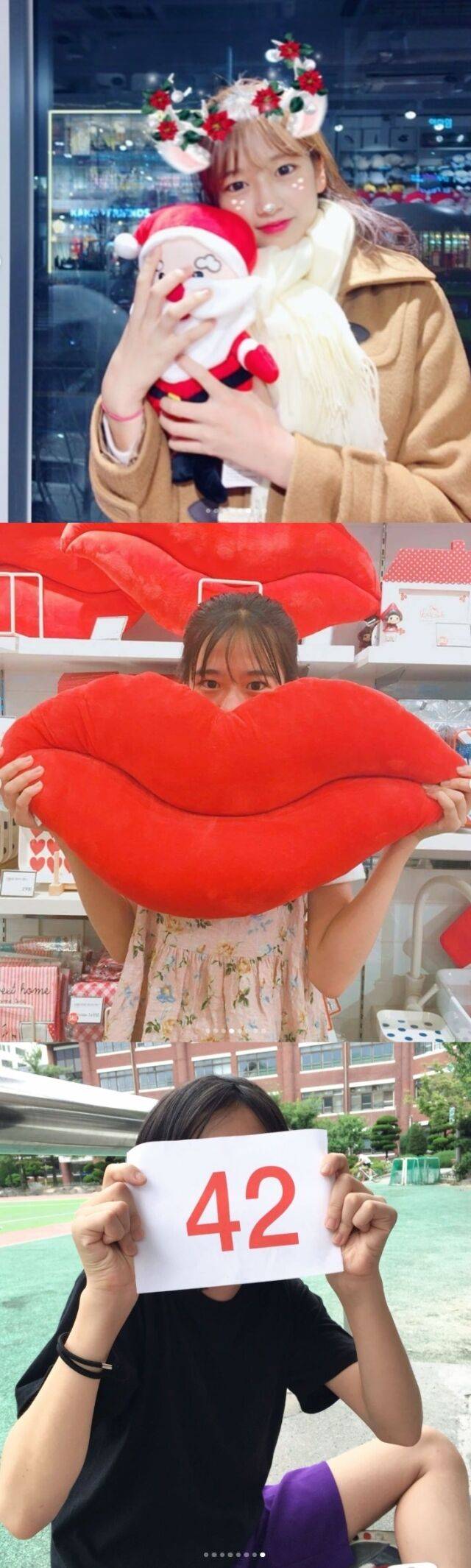 아이브 리더 안유진의 열 세 살 때 모습/안유진 소셜미디어