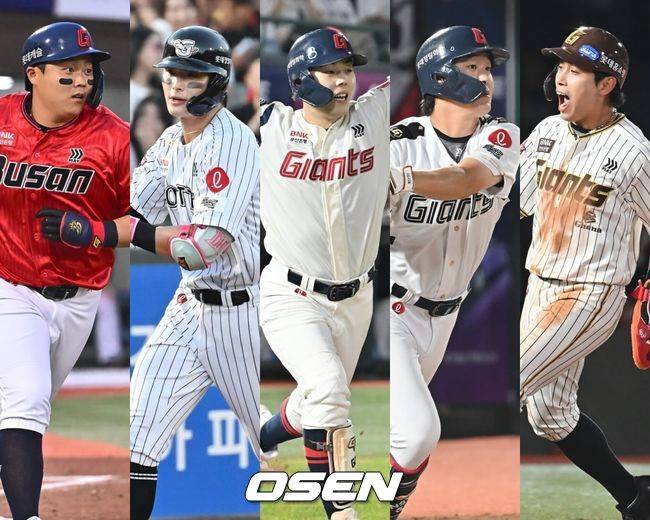 한동희-윤동희-고승민-나승엽-황성빈 /OSEN DB