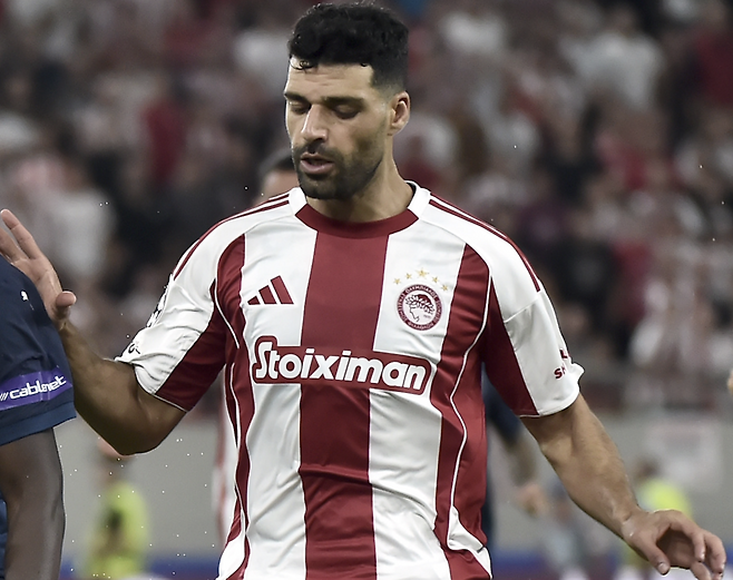 그리스 올림피아코스 간판 공격수 메흐디 타레미. 게티이미지