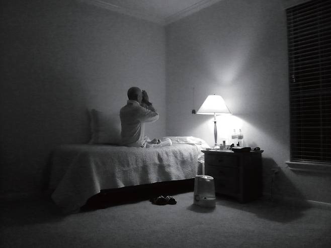 덕조스님이 찍은 법정스님의 생전 모습 [사단법인 맑고향기롭게 제공]