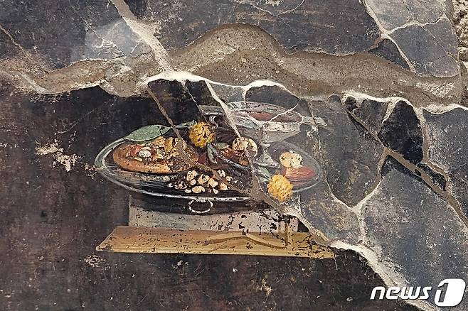 고대 로마 폼페이오 도시 유적에서 피자로 추정되는 음식 그림이 발견됐다. (사진은 기사 내용과 무관함)  ⓒ AFP=뉴스1 ⓒ News1 김성식 기자