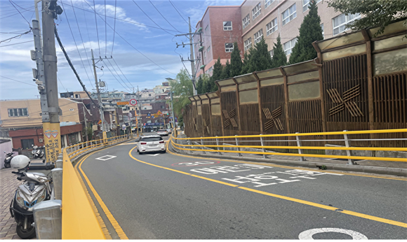 부산광역시 동구 범일초등학교 인근. [사진=부산광역시]