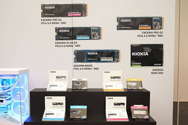 국내 출시될 키오시아 M.2 NVMe SSD 제품 / 출처=IT동아
