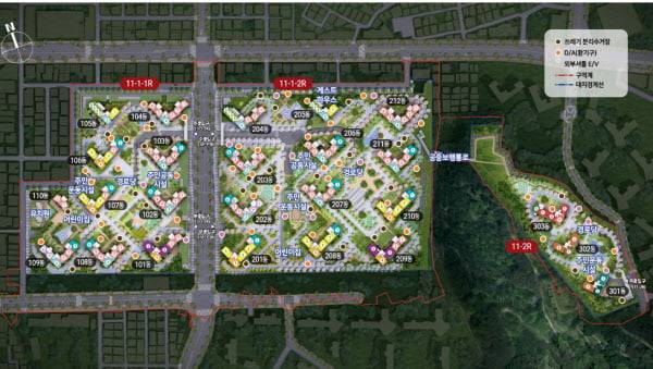 힐스테이트11 광명 단지 배치도