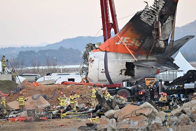 무안국제공항 사고 여객기.[뉴시스]