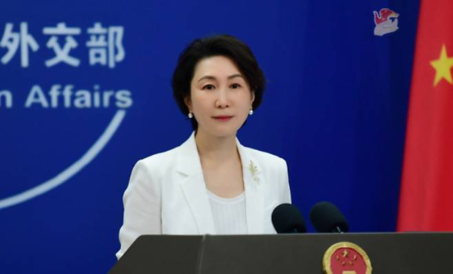 마오닝 (毛宁) 중국 외교부 대변인. 중국 외교부 홈페이지 캡처