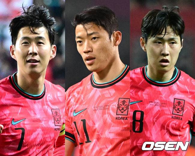 [사진] (왼쪽부터) 손흥민, 황희찬 이강인 ⓒGettyimages(무단전재 및 재배포 금지)