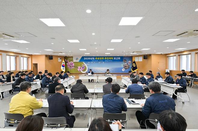 지난 15일부터 16일까지 열린 2026년 주요 업무 계획 보고회 현장 ⓒ영덕군 제공