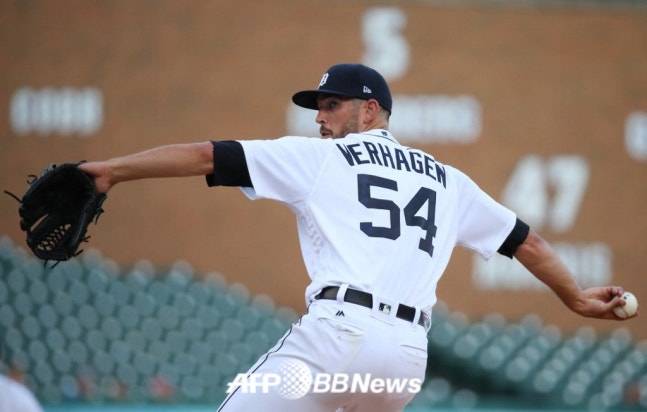 SSG와 계약이 취소된 드류 버하겐. /AFPBBNews=뉴스1