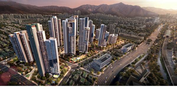 사직4구역 재개발 조감도 ⓒ대우건설