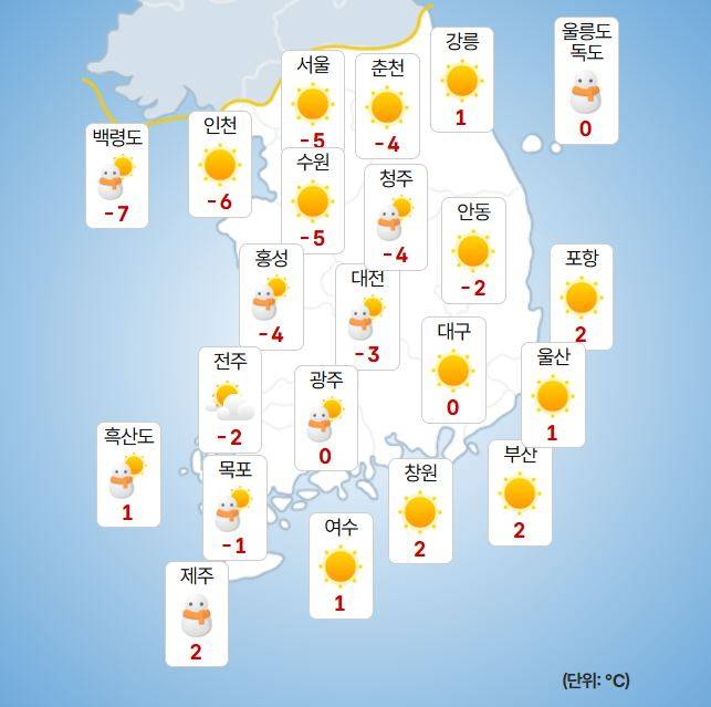 ⓒ기상청 오늘(21일) 날씨