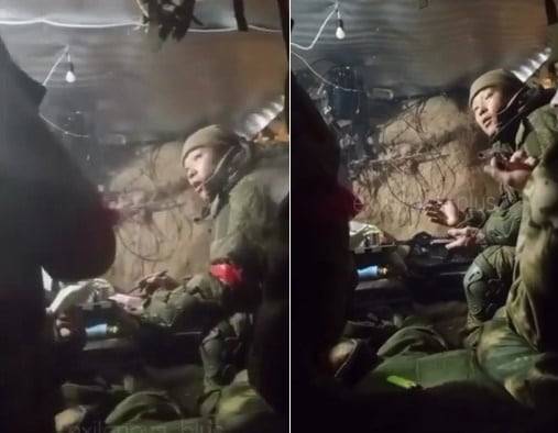 북한군과 러시아군이 의사소통에 어려움을 겪고 있는 영상이 텔레그램에 올라왔다./ 텔레그램