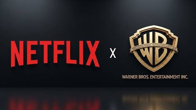 넷플릭스와 워너브러더스 로고. [Whisk]