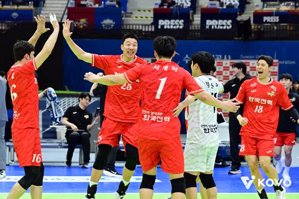 한국전력은 이날 대한항공을 잡았다. 사진 제공= KOVO