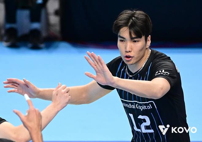 현대캐피탈의 아시아 쿼터 선수 바야르사이한 [한국배구연맹 제공. 재판매 및 DB 금지]