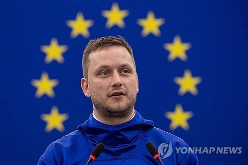 유럽의회 찾은 그린란드 총리 [EPA 연합뉴스 자료사진. 재판매 및 DB 금지]
