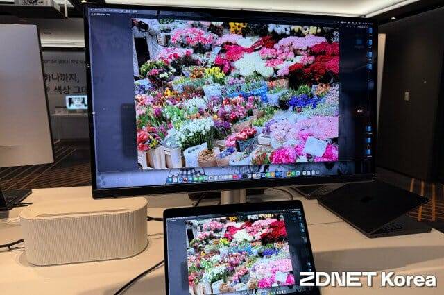 27인치, 5K(5120×2880 화소) 해상도 MA270S. (사진=지디넷코리아)