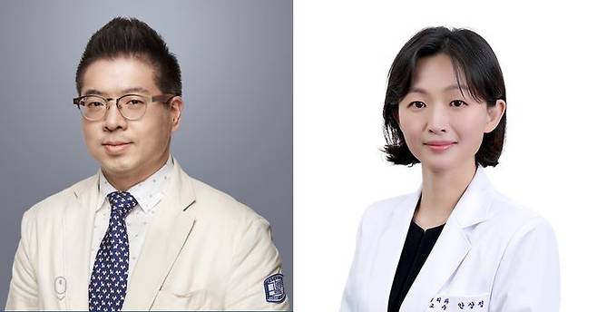 (왼쪽부터) 서울성모병원 병리과 이성학 교수, 고려대학교 안암병원 병리과 안상정 교수 ⓒ서울성모병원