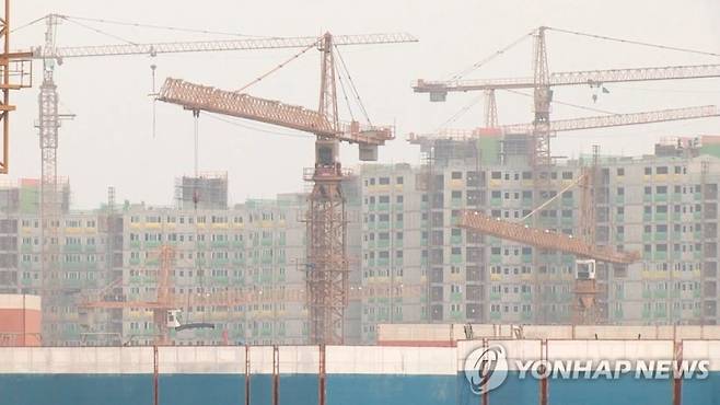 아파트 건설 현장(기사 본문 내용과는 무관). 연합뉴스