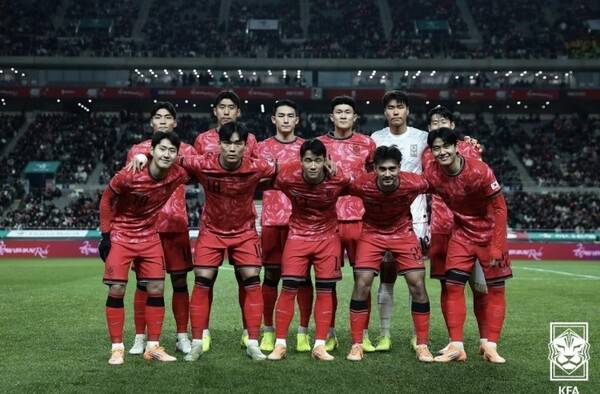 한국 남자 축구대표팀. 대한축구협회 제공