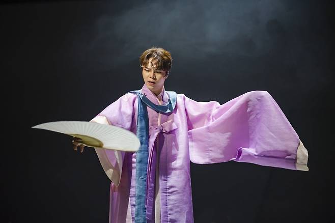 국립창극단 무대에서 김수인. 국립극장 제공