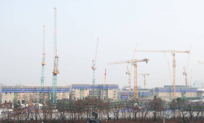 서울 서초구 반포주공 1단지 구역을 재건축 중인 반포디에이치클래스트 부지 모습/ 사진=연합뉴스