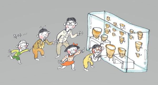‘구석구석 국립중앙박물관’에 실린 장경혜 작가의 박물관 그림. 엘도브 제공