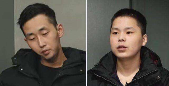 Ri, left, and Baek, North Korean soldiers captured by Ukrainian forces after being deployed to Russia [SCREEN CAPTURE]