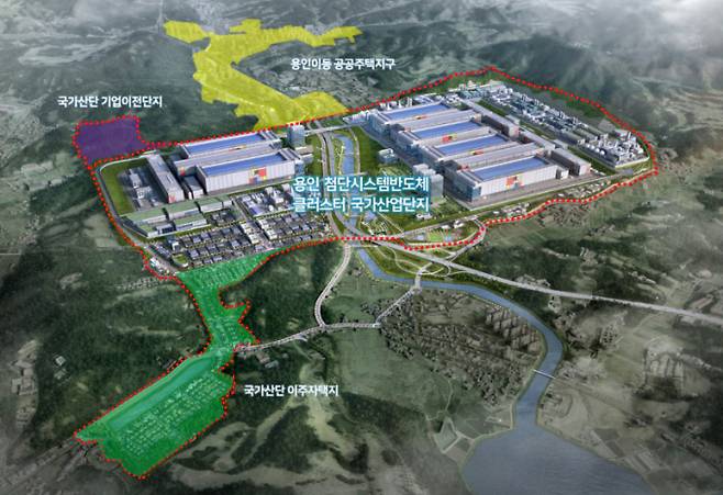 용인특례시에 조성되고 있는 이동남사 '용인 첨단시스템반도체 국가산업단지 조감도. /사진=용인특례시