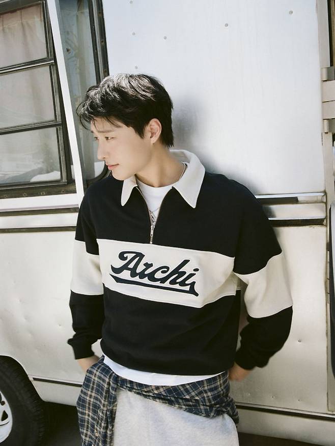 [서울=뉴시스] 우즈가 착용한 에잇세컨즈 쿼터집업 . (사진=삼성물산 제공)  *재판매 및 DB 금지