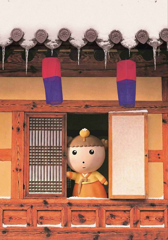 [서울=뉴시스] 네이버웹툰은 '마루는 강쥐'의 주인공 '마루'가 엘르 코리아 2월호 화보 모델로 참여했다고 22일 밝혔다. (사진=네이버웹툰 제공) 2026.01.22. photo@newsis.com *재판매 및 DB 금지