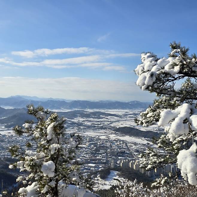 눈꽃핀 해남 금강산