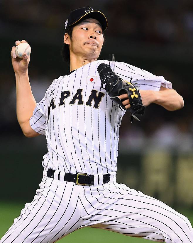 2015년 WBSC 프리미어12에 일본 대표로 출전한 다케다 쇼타. 게티이미지코리아