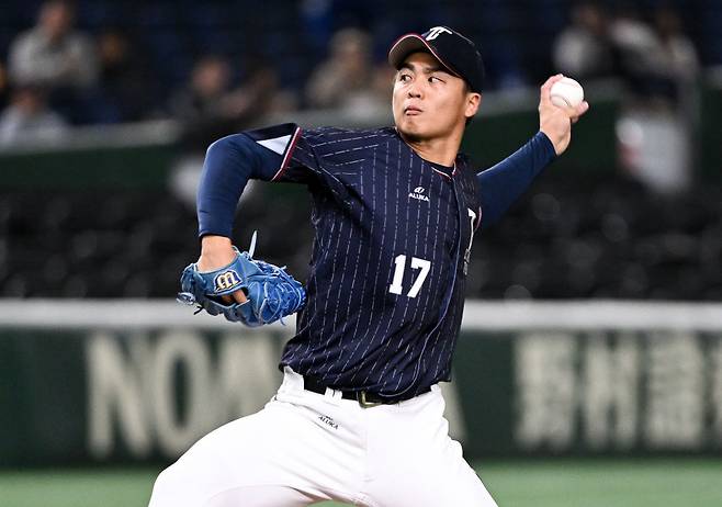 2023 APBC에서 대만 대표팀 투수로 한국전에 나선 왕옌청. 게티이미지코리아