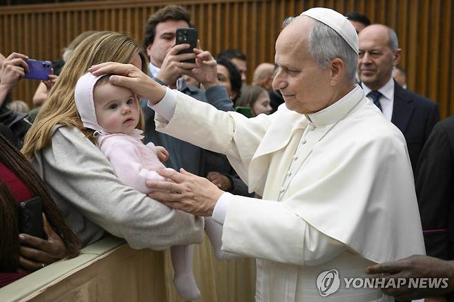 레오14세 교황 [EPA 연합뉴스 자료사진. 재배포 및 DB 금지]