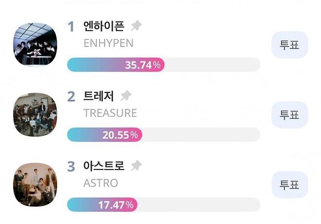 사진=아이돌챔프 애플리케이션 캡처