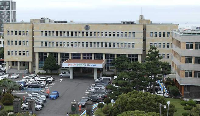 제주도교육청 전경.